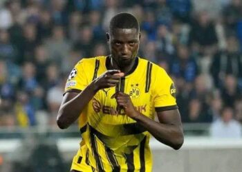 Football-ligue des champions : L’attaquant guinéen Serhou Guirassy marque son premier but sous le maillot de Dortmund