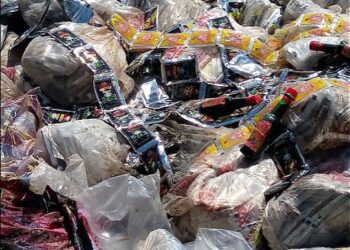 KISSIDOUGOU : Incinération d’une importante quantité de boisson alcoolisée frelatée au quartier Korôdou 2