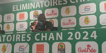 Souleymane Camara, sélectionneur du Syli local après sa victoire contre la Guinée-Bissau:”Pour le moment, je suis très content…”
