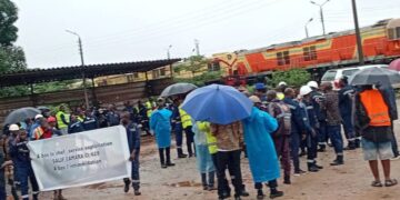 Matoto : les travailleurs de Rusal CBK manifestent contre le non-respect de la convention collective