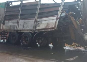 Accident mortel à Mamou : une collision entre un camion et une voiture fait trois morts dont deux brûlés à Pétel 2