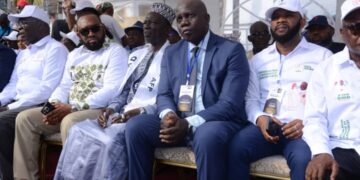 Campagne électorale 2025 : l’AFP mobilise à Kaloum pour Mamadi Doumbouya