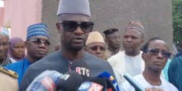 Kindia : le ministre de la Justice présente les condoléances du gouvernement à la famille de Mamadou Djouma Bah